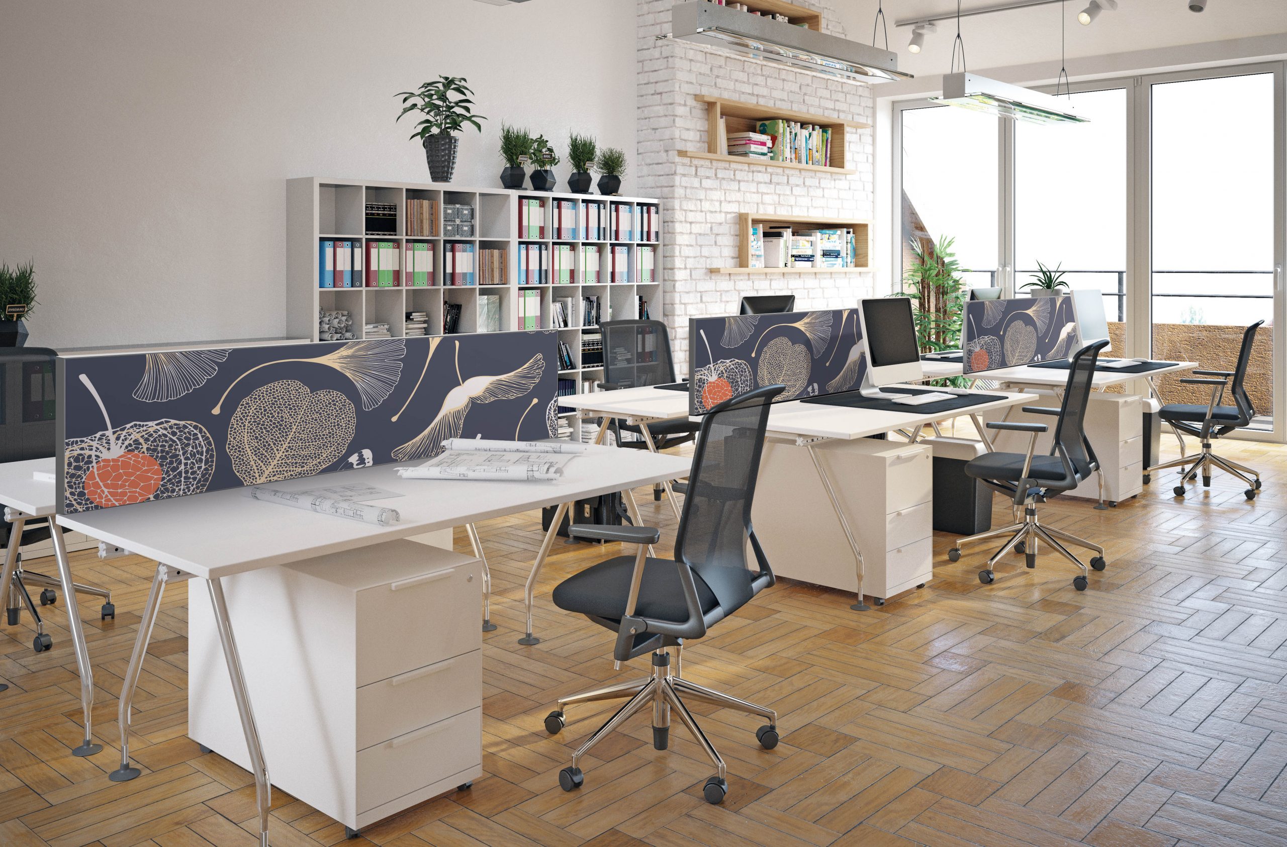 Séparateur de bureau IMAGO collection floral automnal